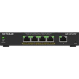 Netgear GS305EPP Gestionado L2/L3 Gigabit Ethernet (10/100/1000) Energía sobre Ethernet (PoE) Negro, Interruptor/Conmutador negro, Gestionado, L2/L3, Gigabit Ethernet (10/100/1000), Bidireccional completo (Full duplex), Energía sobre Ethernet (PoE)