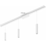 Philips Hue Kit Perifo base de techo recto (3 suspendidas), Lámpara blanco, Philips Hue White and Color ambiance Kit Perifo base de techo recto (3 suspendidas), Luz de suspensión inteligente, Bluetooth, Blanco, LED integrado, Metal, Sintético, Bombilla(s) no reemplazable(s)