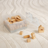 Room Copenhagen LEGO Ladrillo de almacenamiento 4 tapa superior con purpurina, Caja de depósito transparente