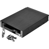 SilverStone SST-FS202B caja para disco duro externo 2.5" Carcasa de disco duro/SSD Negro, Chasis intercambiable negro, 2.5", SAS, SATA, SATA, Carcasa de disco duro/SSD, Negro, Aluminio