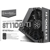 SilverStone ST1100-TI v2.0 unidad de fuente de alimentación 1100 W 20+4 pin ATX ATX Negro, Fuente de alimentación de PC negro, 1100 W, 90 - 264 V, 1200 W, 47 - 63 Hz, Activo, 120 W