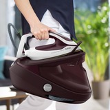 Tefal Pro Express Ultimate II GV9721 1,2 L Durilium AirGlide Autoclean soleplate Rojo, Blanco, Estación de planchado a vapor rojo oscuro/blanco, 600 g/min, Durilium AirGlide Autoclean soleplate, 7,9 bar, 1,2 L, 170 g/min, Rojo, Blanco