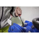 Wiha Carraca reversible 1/2", botón pulsador y seguro de bolas negro/Rojo