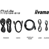 iiyama ProLite T1731SR-B1S pantalla para PC 43,2 cm (17") 1280 x 1024 Pixeles SXGA LCD Pantalla táctil Negro, Monitor LED negro (mate), 43,2 cm (17"), 1280 x 1024 Pixeles, SXGA, LCD, 5 ms, Negro