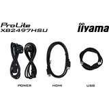 iiyama ProLite XB2497HSU-B1, Monitor LED negro (mate)