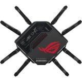 ASUS ROG Rapture GT-BE98 router inalámbrico 10 Gigabit Ethernet Quad-band (2.4 GHz / 5 GHz-1 / 5 GHz-2 / 6 GHz) Negro Wi-Fi 7 (802.11be), Quad-band (2.4 GHz / 5 GHz-1 / 5 GHz-2 / 6 GHz), Ethernet, Negro, Router de sobremesa