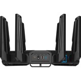 ASUS ROG Rapture GT-BE98 router inalámbrico 10 Gigabit Ethernet Quad-band (2.4 GHz / 5 GHz-1 / 5 GHz-2 / 6 GHz) Negro Wi-Fi 7 (802.11be), Quad-band (2.4 GHz / 5 GHz-1 / 5 GHz-2 / 6 GHz), Ethernet, Negro, Router de sobremesa
