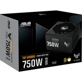 ASUS TUF Gaming 750W Gold unidad de fuente de alimentación 20+4 pin ATX ATX Negro, Fuente de alimentación de PC negro, 750 W, 100 - 240 V, 130 W, 744 W, 130 W, 9,6 W