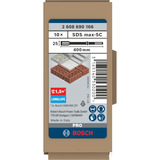 Bosch 2608690166 Rotary hammer chisel attachment, Cincel Rotary hammer chisel attachment, Bosch, Acero inoxidable, 40 cm