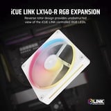 Corsair iCUE LINK LX140-R RGB PWM Reverse, Ventilador blanco