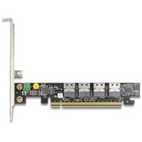DeLOCK Tarjeta PCI Express x16 a 4 x interno SFF-8654 4i NVMe 