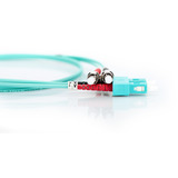 Digitus Cable de parche LWL, dúplex, conector ST > SC, multimodo OM3 turquesa