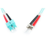 Digitus Cable de parche LWL, dúplex, conector ST > SC, multimodo OM3 turquesa