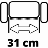 EINHELL GC-ES 1231/1 escarificador de césped 1200 W Negro, Rojo rojo/Negro, 1200 W, 31 cm, 9 mm, 300 m², 18 cm, 10 cm