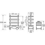 Hazet Carro de herramientas Assistent 166C, Carros de herramienta 