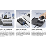 ICY BOX IB-388-CU3, Caja de unidades negro