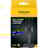 Intenso Cell Phone Charging Lanyard 7991000, Cable negro