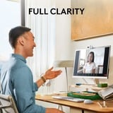 Logitech Brio 100 Cámaras web, Webcam blanco, 2 MP, 1920 x 1080 Pixeles, Full HD, 30 pps, 1280x720@30fps, 1920x1080@30fps, 720p, 1080p