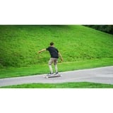Muuwmi Lights Longboard GLOW ABEC 7 Pablo, Skateboard negro/Verde