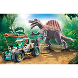 PLAYMOBIL Dinos Ataque de Spinosaurus en excavación de dinosaurios, Juegos de construcción 