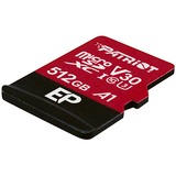 Patriot EP Series 512 GB microSDXC, Tarjeta de memoria rojo/Negro