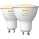 Philips Hue White Ambiance GU10 + Bridge, Lámpara LED 