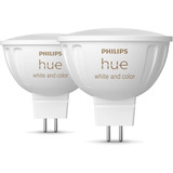 Philips Hue White & Color Ambiance MR16 Smarter Spot 400 lm paquete doble, Lámpara LED 