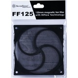 SilverStone SST-FF125B accesorio o pieza de sistema de refrigeración para ordenador Filtro de ventilador, Filtro de polvo negro, Filtro de ventilador, ABS, Negro, 120 mm, 5 mm, 120 mm