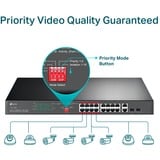 TP-Link TL-SL1218MP switch No administrado Fast Ethernet (10/100) Energía sobre Ethernet (PoE) Negro, Interruptor/Conmutador negro, No administrado, Fast Ethernet (10/100), Energía sobre Ethernet (PoE), Montaje en rack