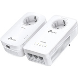 TP-Link TL-WPA8631P KIT adaptador de red PowerLine 300 Mbit/s Ethernet Wifi Blanco 2 pieza(s), Powerline + Wi-Fi blanco, 300 Mbit/s, IEEE 802.11a, IEEE 802.11ac, IEEE 802.11b, IEEE 802.11g, IEEE 802.11n, Tipo E / F, Gigabit Ethernet, 10,100,1000 Mbit/s, Wi-Fi 5 (802.11ac)