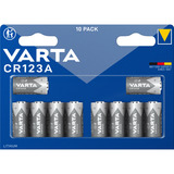 VARTA Batería cilíndrica de litio CR123A 3V, CR17345 