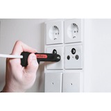 Wiha Herramienta de pelado y montaje para cable coaxial con conector F, Herramienta de pelado / decapado negro/Rojo