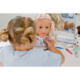 ZAPF Creation BABY born Cabeza de estilo para pintar y peinar, Cabeza de maquillaje y peluquería 