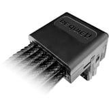 be quiet! 12V-2x6 / 12VHPWR 90° Cable PCI-E 0,7 m negro, 0,7 m, 12V-2x6, 12VHPWR, Macho, Macho, Derecho