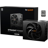 be quiet! Straight Power 12 unidad de fuente de alimentación 1200 W 20+4 pin ATX ATX Negro, Fuente de alimentación de PC negro, 1200 W, 110 - 240 V, 1270 W, 50/60 Hz, 15/7.5 A, 150 W