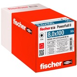 fischer Tornillo para madera PowerFull II 8,0x100 cabeza avellanada TX VG 