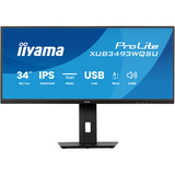 iiyama XUB3493WQSU-B6, Monitor LED negro (mate)