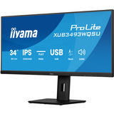 iiyama XUB3493WQSU-B6, Monitor LED negro (mate)