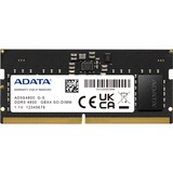ADATA Premier módulo de memoria 8 GB 1 x 8 GB DDR5 ECC, Memoria RAM negro, 8 GB, 1 x 8 GB, DDR5, 4800 MHz, 262-pin SO-DIMM