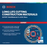 Bosch EXPERT MULTIMATERIAL X-LOCK Corte del disco, Hoja Corte del disco, Ladrillo, Piedra, Concreto, Hormigón duro, 11,5 cm, Bosch, 2,22 cm, 2,4 mm
