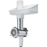 Bosch MUZS2FWW batidora y accesorio para mezclar alimentos Picadora de carne blanco, Picadora de carne, Acero satinado, Blanco, 255 mm, 120 mm, 180 mm, 764 g