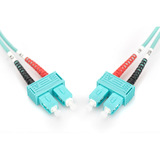 Digitus Cable de parche LWL, dúplex, conector SC > SC, multimodo OM3 turquesa