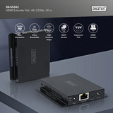 Digitus DS-55342, Alargador de HDMI negro