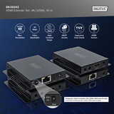 Digitus DS-55342, Alargador de HDMI negro