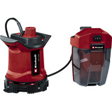 EINHELL Power X-Change Bomba de agua sucia a batería GE-DP 18/25 LL Li-Solo, 18 Voltios, Bombas presión e inmersión rojo/Negro