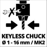 EINHELL TC-BD 750 E, Taladro rojo/Negro