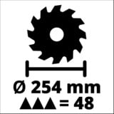 EINHELL TC-SM 254, Sierras de corte a inglete y a bisel rojo/Negro