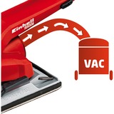 EINHELL TE-OS 2520 E Lijadora orbital 24000 RPM rojo/Negro, Lijadora orbital, 14000 RPM, 24000 RPM, 2 mm, 1 mm, Corriente alterna