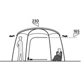 Easy Camp Tienda cúpula Sandland Yurt, Tienda de campaña marrón