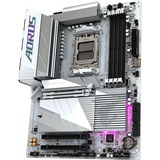 GIGABYTE B650E AORUS ELITE X AX ICE Placa base - AMD Ryzen serie 9000, VRM de 12+2+2 fases, hasta 8000 MHz DDR5 (OC), 1xPCIe 5.0 + 2xPCIe 4.0 M.2, LAN 2,5 GbE, WIFI 6E, USB 3.2 Gen 2 blanco/Plateado, VRM de 12+2+2 fases, hasta 8000 MHz DDR5 (OC), 1xPCIe 5.0 + 2xPCIe 4.0 M.2, LAN 2,5 GbE, WIFI 6E, USB 3.2 Gen 2, AMD, Zócalo AM5, AMD Ryzen 7000 Series, AMD Ryzen 8000 Series, AMD Ryzen 9000 Series, Zócalo AM5, DDR5-SDRAM, 256 GB